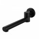 Euro Round Nero Black Bathtub/Basin Swivel Wall Spouts Tapware Bathtub Faucet